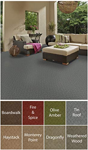 KOECKRITZ Dreamweaver Indoor - Outdoor Area Rugs, Runners, and Doormats Constructed from 100% HI UV Polypropylene (8' x 10', Tin Roof)