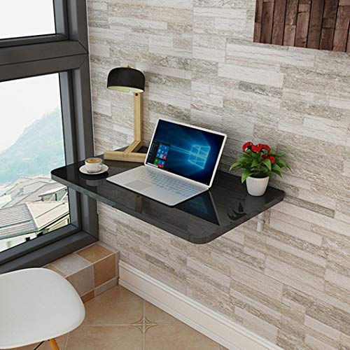 Wall Mounted Floating Folding Drop Leaf Table, Home Office Table Desk Workstation Computer Desk, Perfect Addition to Home Office/Laundry/Home Bar/Kitchen Dining Room