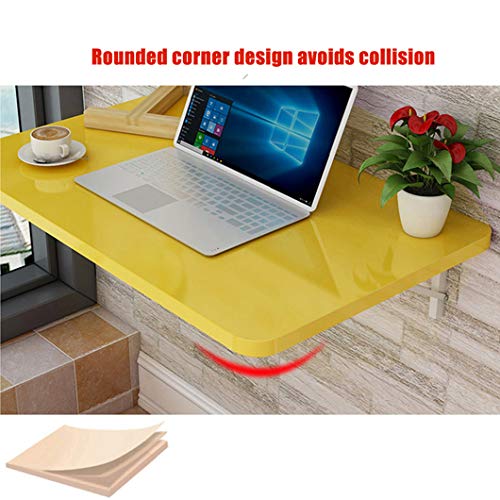 Wall Mounted Floating Folding Drop Leaf Table, Home Office Table Desk Workstation Computer Desk, Perfect Addition to Home Office/Laundry/Home Bar/Kitchen Dining Room