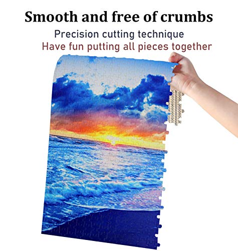 Jigsaw Puzzles 1000 Pieces for Adult,Hawaii Sunrise Over Beach,Interesting Wooden Puzzles Toys（19.7 X 29.5 inch） Artwork Art Large Size Jigsaw Puzzle Toy for Educational Gift Home