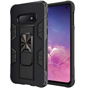 samsung galaxy note 8 case military grade built-in kickstand case with stand holder armor heavy duty shockproof cover protective case for samsung galaxy note 8 phone case (black)