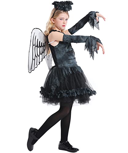 Seasons Girls Fallen Angel Costume For Tween(10-12)