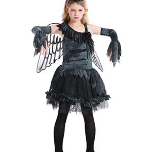 Seasons Girls Fallen Angel Costume For Tween(10-12)