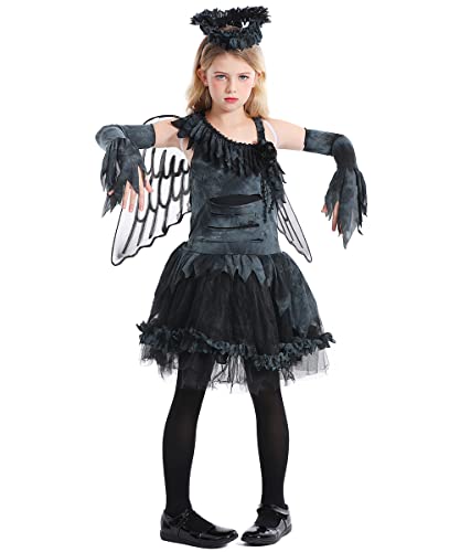 Seasons Girls Fallen Angel Costume For Tween(10-12)