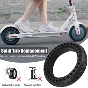 Cooryda Solid Tire for Xiaomi m365 Electric Scooter Mijia Mi m365 pro/gotrax gxl V2/gotrax XR, 8.5 inches Electric Scooter Wheels 8 1/2'' Front or Rear Replacement Honeycomb Solid Tires(2 Piece)