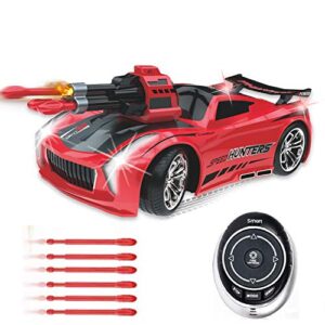 pearlzus voice rc cars for boys age 8-12, remote control car toys great birthday gift for kids 6-12 boys girls, hobby rc cars with gorgeous light & sound, 7 year old boy toys (red)