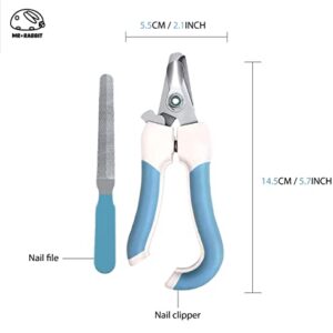 MR.RABBIT small pet animal nail clipper and file. Best bunny rabbit, cat & dog claw trimmer, the most professional exclusive home Grooming Kit safe for guinea pigs bunnies hamsters hedgehogs and birds