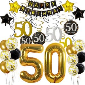 50th birthday decorations for men women 50th birthday party decor 50 years old birthday decorations balloons over the hill party supplies 50th