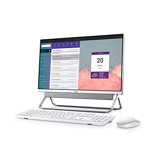 Dell Inspiron 5490-24 Inch All in One 1080p FHD, Intel Core i5, 8GB RAM, 512GB Solid State Drive, Windows 10 Home (Latest Model) - Silver and White