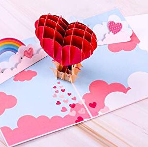 Wonder3D Pop Up Card for Valentines Day Pop Up Card, Valentines Day 3D Card, Happy Birthday, Happy Anniversary, Thank You, Get Well, Thinking of you, Anniversary card for her