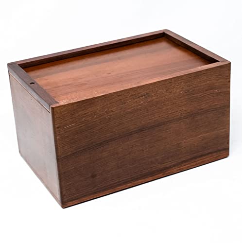 SMIURNS Wooden Urn - Rosewood Design Urns in Different Sizes- Small urns with Ashes Keepsake -Beautiful urns for Human Ashes Adult Male and Female- Casket and Decorative Urns Wooden Box (Large)