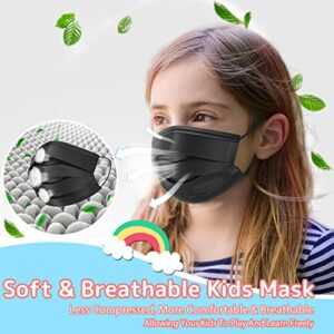 Kids Disposable Face Masks, 100 Pcs Childrens Disposable Face Mask, Disposable Kids Face Masks for Kids Boys Girls