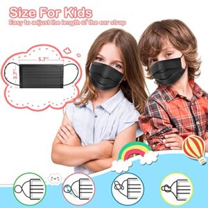 Kids Disposable Face Masks, 100 Pcs Childrens Disposable Face Mask, Disposable Kids Face Masks for Kids Boys Girls