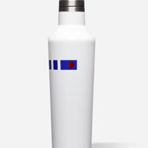 Corkcicle Canteen - Water Bottle & Thermos - Triple Insulated Stainless Steel, 16 oz, Star Wars- R2D2