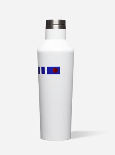 Corkcicle Canteen - Water Bottle & Thermos - Triple Insulated Stainless Steel, 16 oz, Star Wars- R2D2