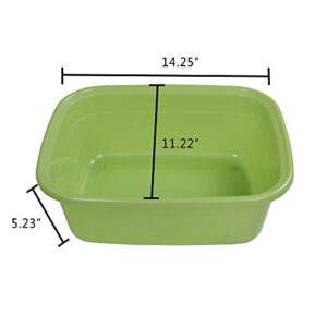 Dehouse 3-Pack 12 Quart Wash Basin, Dish Pan