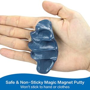 JAYEE Blue Magnetic Slime Putty, Magic Slime Hand Soft Putty with Upgraded Bigger Magnet Fidget Game Stress Relief Thinking Educational Toy Christmas Birthday Gifts for Boys Girls Adults(Blue)