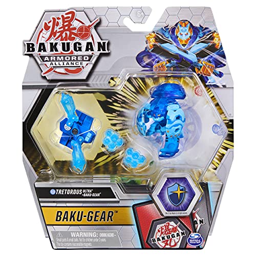Bakugan Ultra, Aquos Tretorous with Transforming Baku-Gear, Armored Alliance 3-inch Tall Collectible Action Figure
