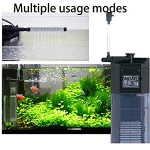 LONDAFISH Quiet Multi-Function Built-in Fish Tank Aquarium 3-Stage Filter with Water Pump