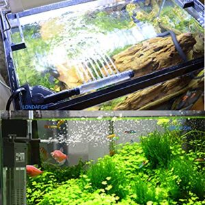 LONDAFISH Quiet Multi-Function Built-in Fish Tank Aquarium 3-Stage Filter with Water Pump