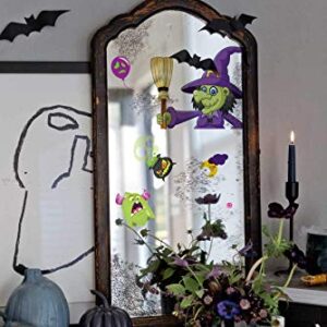 625PCS Halloween Decorations Window Clings - Hallowmas Ghost Spider Bat Pumpkin Monster Peeking Decals Party Supplies Decor