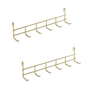 gridymen multi-function wall storage and display hooks, decorative hooks for wire wall grid panel, 2 in1,gold