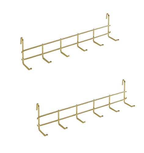 GRIDYMEN Multi-Function Wall Storage and Display Hooks, Decorative Hooks for Wire Wall Grid Panel, 2 in1,Gold