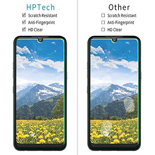 HPTech 2-Pack Tempered Glass For LG K51, Reflect, Q51 Screen Protector, Easy to Install, 9H Hardness, Bubble Free