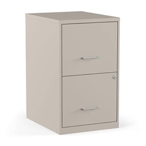 myofficeinnovations 2806662 2-drawer vertical locking file cabinet letter-size putty/beige 18d