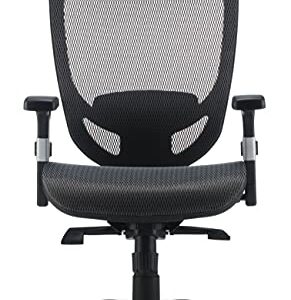 MyOfficeInnovations 24328579 Mesh Computer and Desk Task Chair, Charcoal