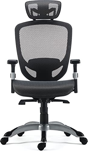 MyOfficeInnovations 24328579 Mesh Computer and Desk Task Chair, Charcoal