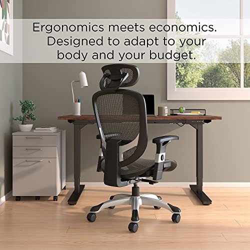 MyOfficeInnovations 24328579 Mesh Computer and Desk Task Chair, Charcoal