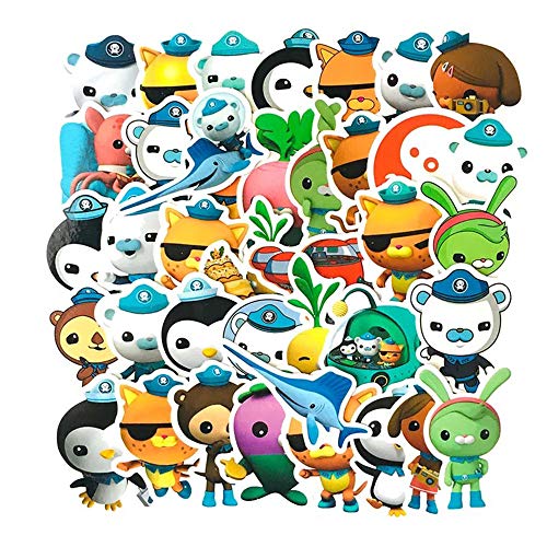 2 Pack 80pcs Octonauts not Repeating Kids Toys Stickers Movie Barnacles Peso PVC Waterproof Bubble Sticker Children Room Party Supplies