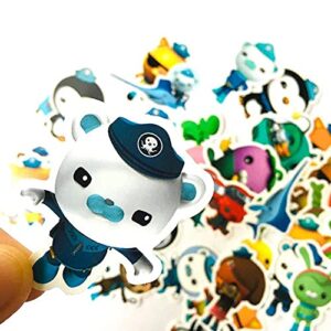 2 Pack 80pcs Octonauts not Repeating Kids Toys Stickers Movie Barnacles Peso PVC Waterproof Bubble Sticker Children Room Party Supplies