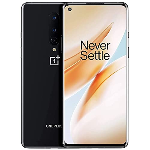 OnePlus 8 (5G, 128GB, 8GB RAM) 6.55" 90Hz Display, Snapdragon 865, 5G LTE T-Mobile Only (Black) (Renewed)