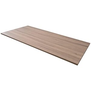 kaboon 55x28 desk table top, one piece wood tabletop for home and office desk, double desk, l desk diy(27.5" d x 55" w, light oak desktop only)