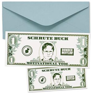 chillkat schrute buck birthday card with sticker, the office tv show (5)