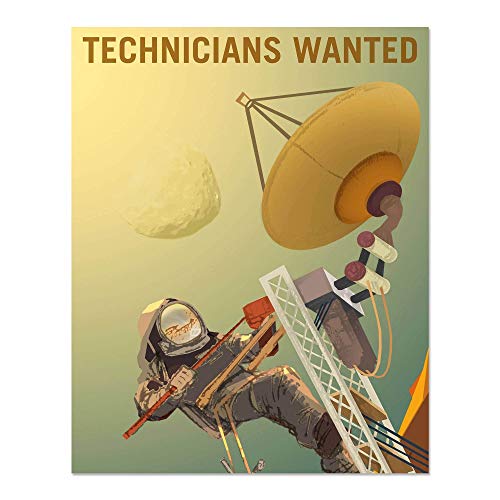 NASA Mars Recruitment Space Wall Decor - Set of five 8x10 Glossy Prints - Perfect Future Planet Travel Room Art Posters