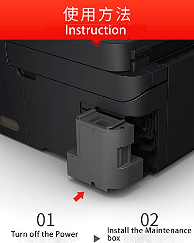 F-ink Remanufactured T04D1 Ink Maintenance Box Compatible with EcoTank ET-2760 ET-3700 ET-3710 ET-4760 ET-3760 ET-4760 ST-M1000 ST-M3000 ST-4000 ST-3000 ET-3750 ET-4750 XP-5100 WF-2860 Printers