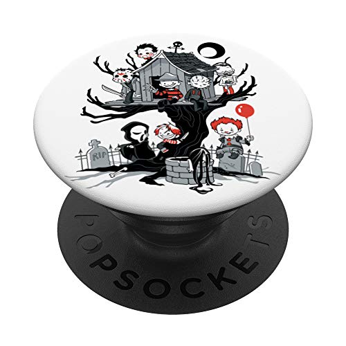 Horror Movie Tree House Funny Halloween PopSockets PopGrip: Swappable Grip for Phones & Tablets