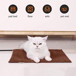 BurgeonNest Pet Heating Pad for Dogs Cats with Timer, 28" x 16" / 18" x 16" Upgraded Electric Heated Dog Cat Pad Temperature Adjustable Pet Bed Warmer Blanket Mat Auto Power-Off