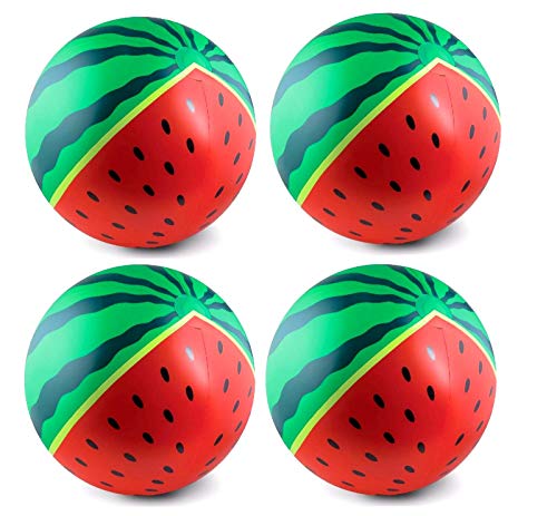 2pc Watermelon Beach Ball 20" Inflatable Ball Vacation Pool Party Beach Fun Games Adult Kids