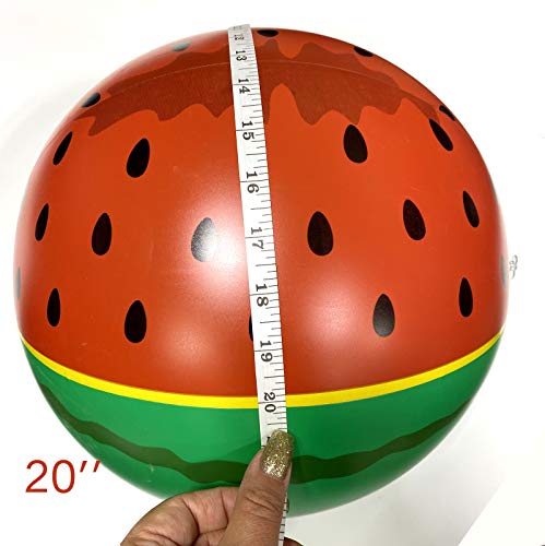 2pc Watermelon Beach Ball 20" Inflatable Ball Vacation Pool Party Beach Fun Games Adult Kids