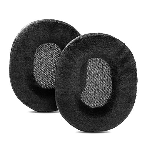 Upgraded Ear Pads Ear Cushion Compatible with Sony MDR-7506 MDR-V6 MDR-CD900ST ATH-M50X M40X M30x Wireless Headphone Memory Foam (Hybrid Velour)