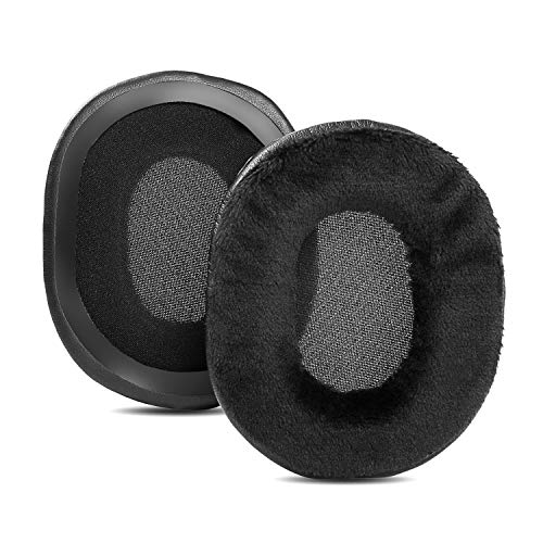 Upgraded Ear Pads Ear Cushion Compatible with Sony MDR-7506 MDR-V6 MDR-CD900ST ATH-M50X M40X M30x Wireless Headphone Memory Foam (Hybrid Velour)