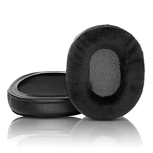 Upgraded Ear Pads Ear Cushion Compatible with Sony MDR-7506 MDR-V6 MDR-CD900ST ATH-M50X M40X M30x Wireless Headphone Memory Foam (Hybrid Velour)