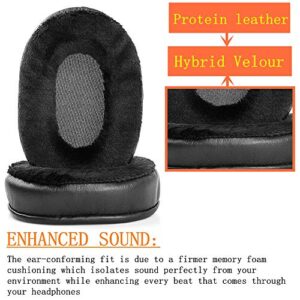 Upgraded Ear Pads Ear Cushion Compatible with Sony MDR-7506 MDR-V6 MDR-CD900ST ATH-M50X M40X M30x Wireless Headphone Memory Foam (Hybrid Velour)