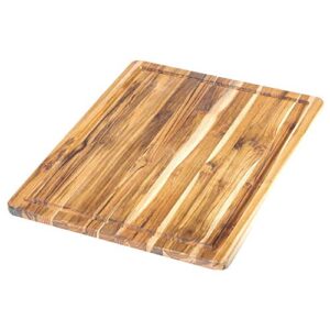 teakhaus edge grain carving board + juice canal (rectangle) | 18" x 14" x 1"