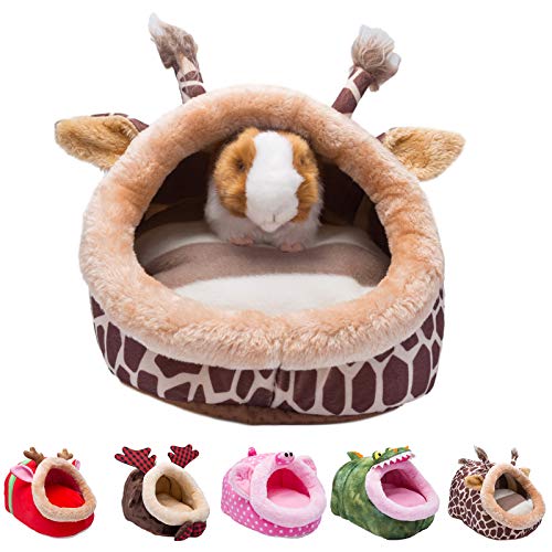 Orangdogo Guinea Pig Bed Accessories Cage Toys Warm Small Animal Pet Bed House for Hedgehog Chinchilla Rabbit Hamster Rat Chinchillas Habitat