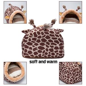 Orangdogo Guinea Pig Bed Accessories Cage Toys Warm Small Animal Pet Bed House for Hedgehog Chinchilla Rabbit Hamster Rat Chinchillas Habitat